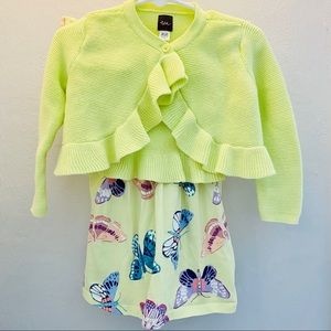 Tea Collection Butterfly Dress & Sweater